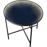 MARELIDA Beistelltisch Infinity Endlos Optik Infinity Spiegeltisch mit LED - D: 49cm - Batterie - Timer