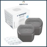 2x Wessper P2 Humifill Grau Raumentfeuchter Set mit Nachfüllpack 250g 90 Tage