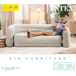 Intex Couch Viskose 2-Sitzer Grau