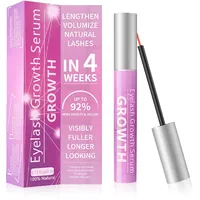 QOCUILC Wimpernserum Ohne Hormone,Lash Serum - Wimpernwachstumsserum,Natürliches Wimpernserum,Für Pflege Gebrochene Wimpern,Schnelleres Wimpernwachstum