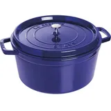 Staub Cocotte 30 cm rund dunkelblau