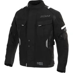 Büse Breno Pro wasserdichte Motorrad Kinder Textiljacke, schwarz-grau, Größe L