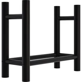 CLP Kaminholzständer Medya Metall 30 x 60 x 60 cm Schwarz