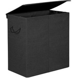 Songmics Wäschekorb 142 L, Schwarz