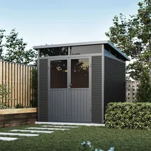 Weide Gartenhaus 2,18 x 2,18 m Anthrazit