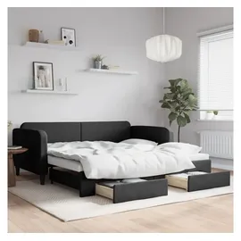 vidaXL Tagesbett 100 x 200 cm Schwarz