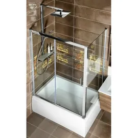 Polysan DEEP Rechteckige Duschkabine mit Türanschlag links 120 x 165 cm Klarglas