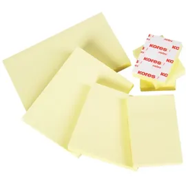 KORES Haftnotizen Notes, 125 x 75 mm, blanko, gelb