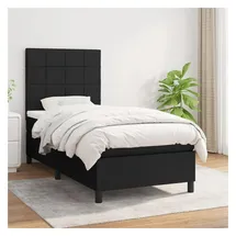 vidaXL Boxspringbett 100 x 200 cm Schwarz