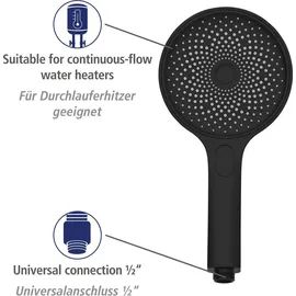 Wenko Duschsystem Softwater Schwarz