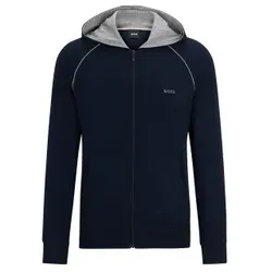 BOSS Mix and Match Hooded Jacket Dunkelblau Baumwolle Medium Herren