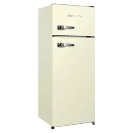 Respekta Retro Kühl-Gefrierkombination (211 l, 1440 mm hoch, Creme)