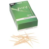 Papstar Zahnstocher rund 6,8 cm Holz