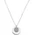 dKeniz Kette mit Anhänger 925 Sterling Silber rhodiniert Glänzend Weiß
