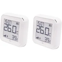 Shelly WLAN-Temperatur- u. Feuchtigkeitssensor Plus H&T Gen. 3, BT, weiß, 2 Stück