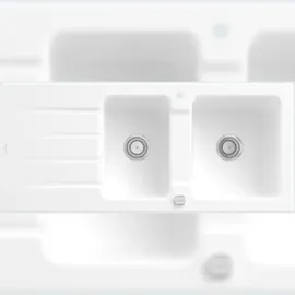 Villeroy & Boch Architectura 1160x510mm stone white + Excenterbetätigung