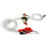 SHZICMY Dieselpumpe Heizölpumpe Selbstansaugend 12V 50L/min Kraftstoffpumpe Ölabsaugpumpe Transferpumpe Flüssigkeitspumpe Extraktor Öl Diesel Pumpe Umfüllpumpe (PVC Auslassschlauch)