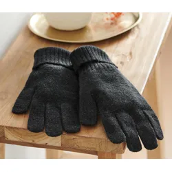 Tchibo - Strickhandschuhe mit Wolle - anthrazit