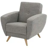 Max Winzer Sessel Jerry Flachgewebe 83 x 85 x 82 cm Grau