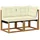 vidaXL Outdoor Mittel- und Ecksofa Loungesofa braun