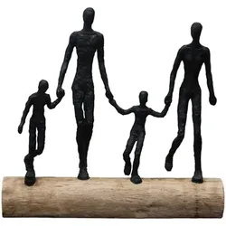 Signes Grimalt  Statuetten und Figuren Schwarze Familie Am Kofferraum  in Braun, 45x45 cm