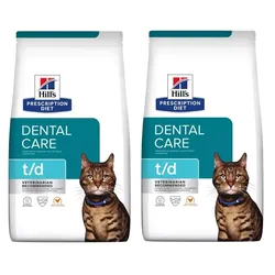 HILL'S PD Verschreibungspflichtige Diät für Katzen t/d 2x3kg