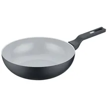Berndes Wok b.clever Veggie-Wok 30cm (ohne Deckel), Aluminium, recycelt aus Dosen schwarz