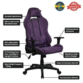 Arozzi Torretta Gaming-Stuhl Lila