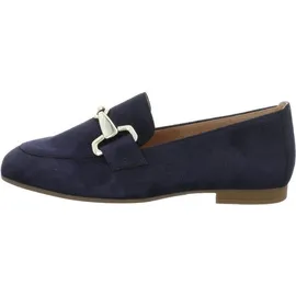 Gabor Slipper & Mokassin 5.211, Rauleder, Blau, Damen - Blau - 43