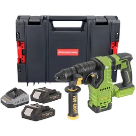PROCRAFT PHA30bb Akku-Bohrhammer 20 V 2,8 J inkl. 2x Akku 2,0 Ah + Ladegerät + Toolcase