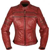 Modeka Iona Damen Motorrad Lederjacke Rot 40