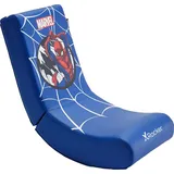 X Rocker MarvelTM Spider-Man Floor Rocker Gaming-Bodensessel im Spiderman Design für Kinder & - blau