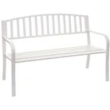 Proregal Gartenbank 87 x 128 x 58 cm Weiß