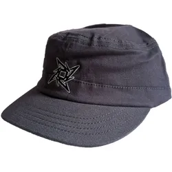 METALLICA Unisex Cap Baumwoll-Cap im millitärischen Schnitt mit gesticktem Logo Kopfbedeckung 2523MET Grau - 