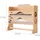 Relaxdays Wandrollenhalter 3 in 1, für Küchenrolle, Alufolie, Frischhaltefolie, Bambus, HxBxT: 27 x 35 x 9 cm, natur