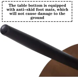 luxuskollektion GOLDFAN 2er Set Couchtisch Rund Holz Moderner Beistelltisch Wohnzimmer oval braun