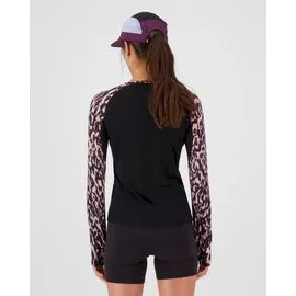 Mons Royale Bella Merino Long Sleeve Sweatshirt Rock Leopard/Black S