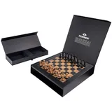 Philos 2531 - Schachset Schwarz Olive Deluxe, Feld 50 mm, Holz, Ferrer World-Class