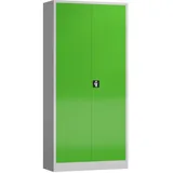 Classix Aktenschrank 92 x 42 x 194 cm lichtgrau/gelbgrün