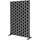 ML-Design Metall-Sichtschutz Milano 120x180 cm, aus Stahl, Raumteiler 3 Paneele, Trennwand erweiterbar mit Ständer, Paravent freistehend, Deko Sichtschutzwand wetterfest für Garten Balkon Terrasse