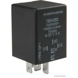 HERTH&BUSS Relais, Arbeitsstrom, Halbleiter Halbbrücken-Relais 9-30 V, 5 A - 75614202