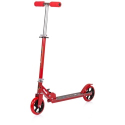 Chipolino Kinderroller Sharky klappbar PU Räder ABEC-7 Lager Bremse verstellbar rot
