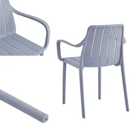 vortivo Gartenstuhl 8er Set 0 x 0 x 0 cm grau