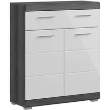 WELLTIME SIENA Unterschrank 74 x 88 x 31 cm Silber/Weiß