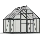 CANOPIA Palram - Aluminium Gewächshaus Balance 88 Anthrazit 244x244x229 cm
