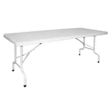 Wellhome Klappbarer Gartentisch 180 x 75 x 74 cm Weiß