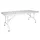 Wellhome Klappbarer Gartentisch 180 x 75 x 74 cm Weiß