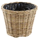 Kobolo Übertopf Blumentopf Pflanzgefäss Planzkorb - braun - Rattan - 26x35 cm