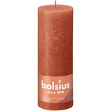 Bolsius Rustik Stumpenkerze 19 x 6.8 cm herbstliches orange