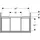 Geberit One 74x50,4x47cm, sand-grau/l hg, 2 Laden